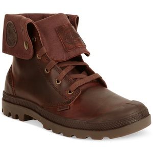Palladium Baggy leather boots dark brown 9